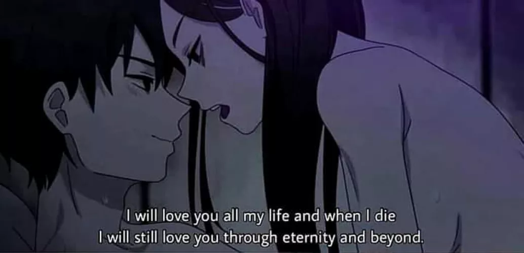 LF color source: 1boy, 1girl, black hair, long hair, girl on top, naked, 