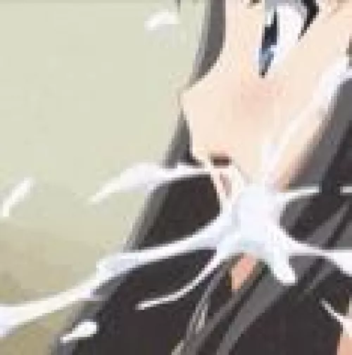 Lf Color source: 1girl, blue eyes, brunette, cumshot, surprised