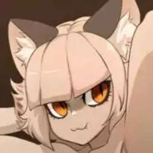 LF Color Source: 1girl, orange_eyes, looking_at_viewer, cat_ears, tan_hair