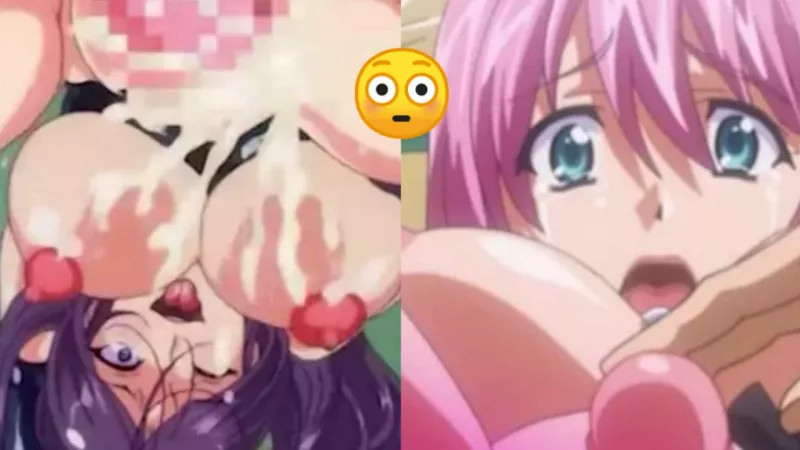 LF Color source: Ahegao, tongue out, creampie, big breasts, crying, pink hair
