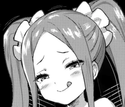 LF Mono Source: 1Girl, Blush, Twintails, Sidelocks, Smug, Tongue Out