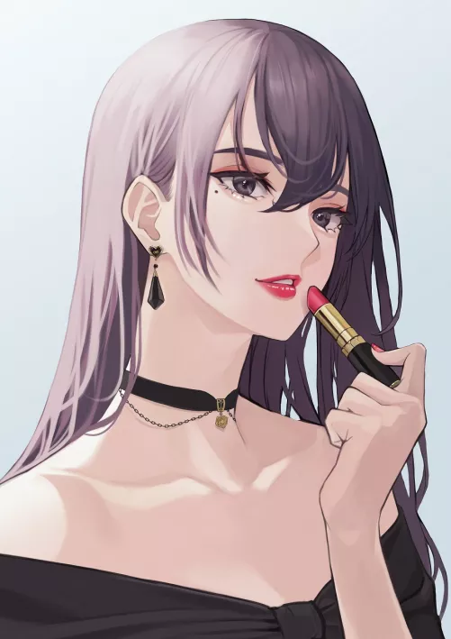 Lipstick and Choker (@takoneru3)
