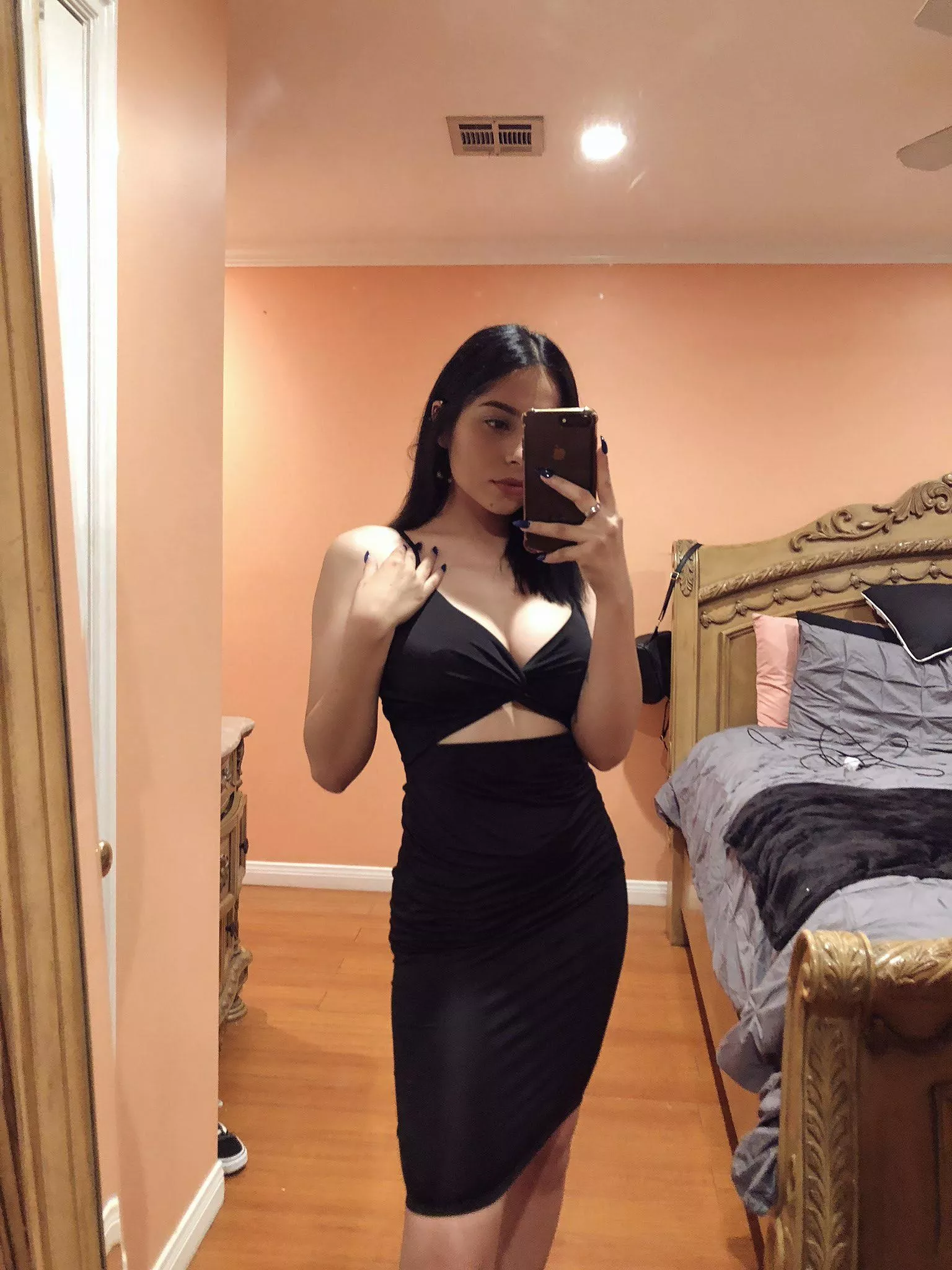 Little black dress selfie