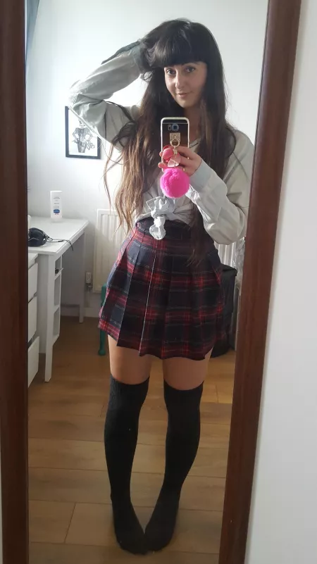 Long socks and no panties. I'm ready for our date 💕 [f]