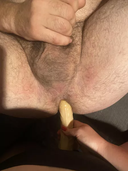 Love when my wife fucks me. OF has full video. Like the bigger one more then this one. 😅