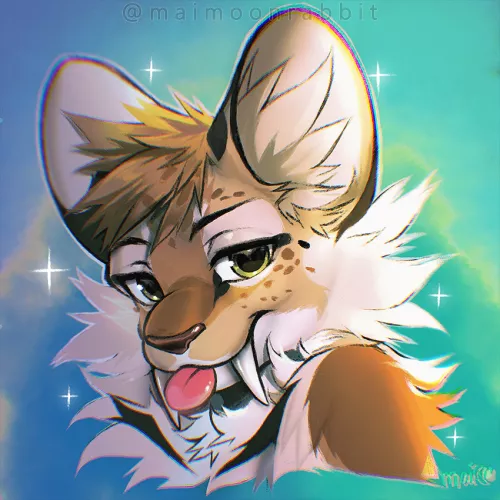 lynx blep! (oc @maimoonrabbit)