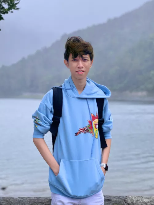 Me on a hike a while ago (My hair is a mess lol)