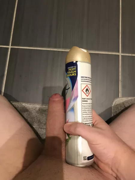 Me with a can of air freshener, what do you think?
