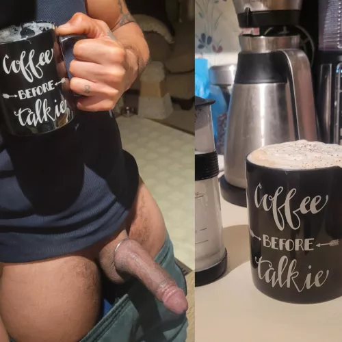 Merning! Humpday brew! 🍆💦☕