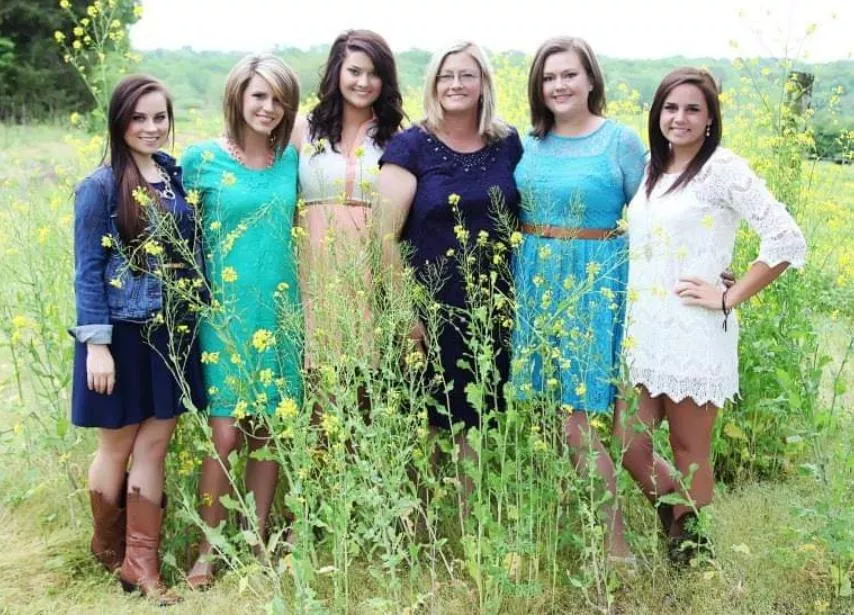 Mom and daughters