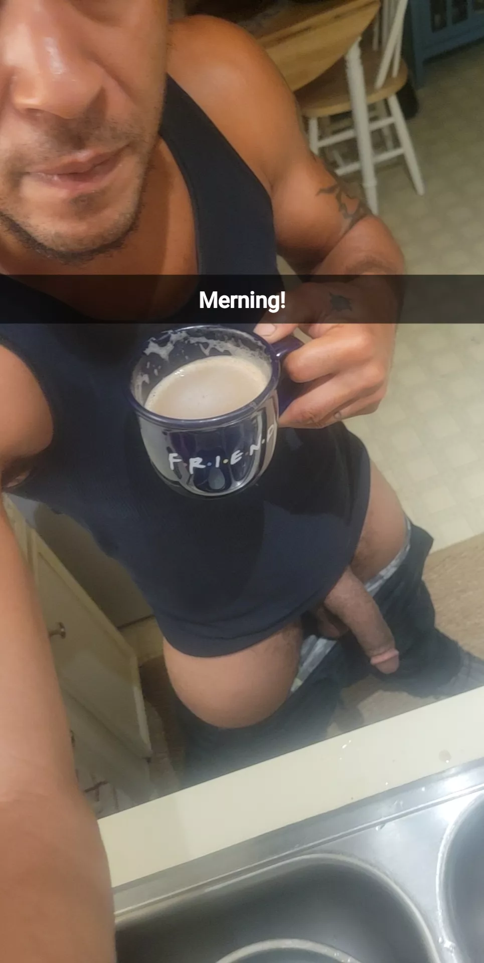 Morning!🍆💦☕