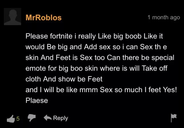 MrRoblos wants fortnite big boob