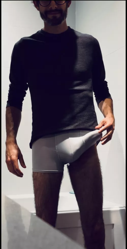 My boner in underwear