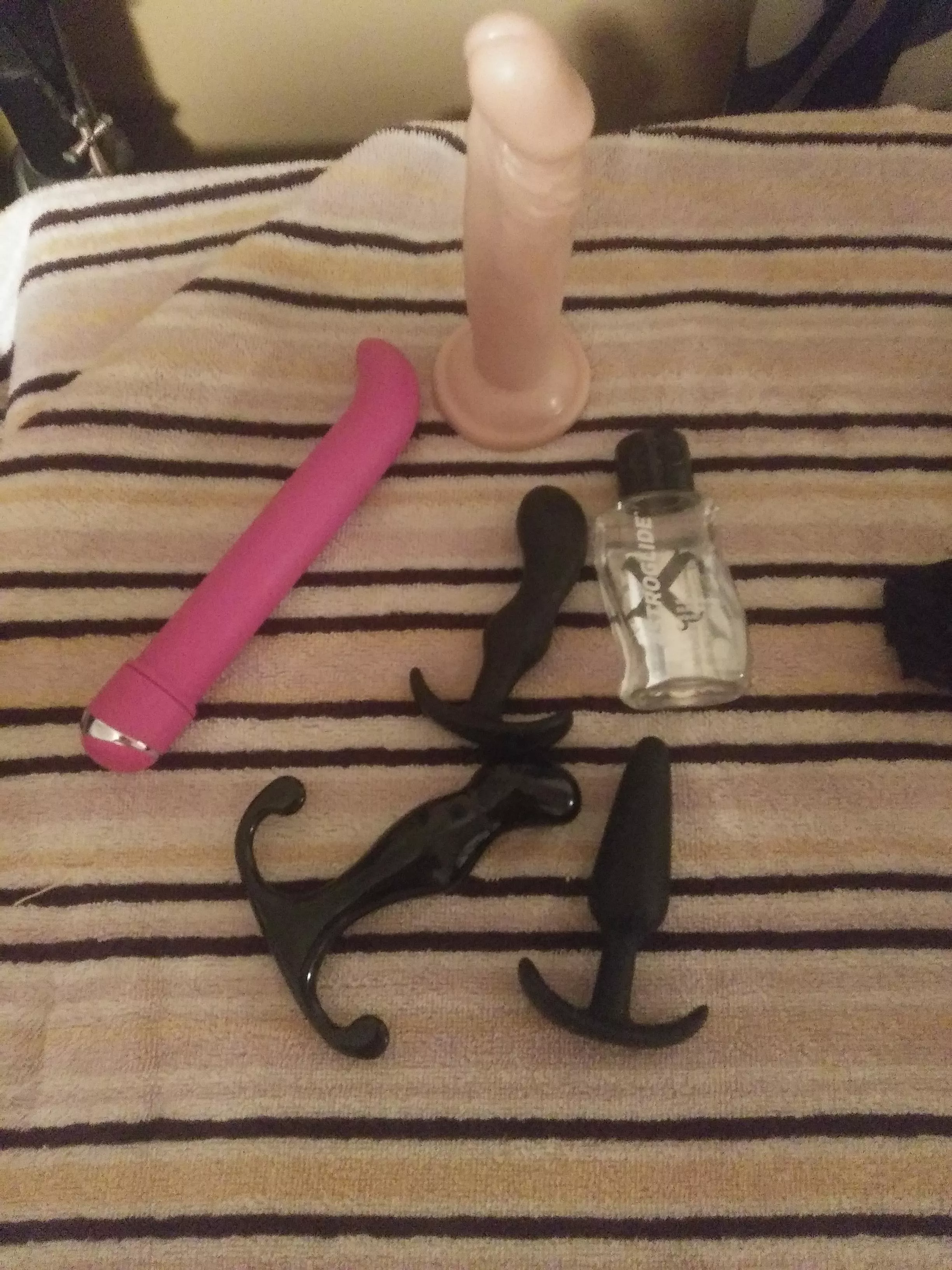 My collection ...My Aneros is by far the best ..hand free ejac every time leg shaking quiverging orgasm ...Love that thing