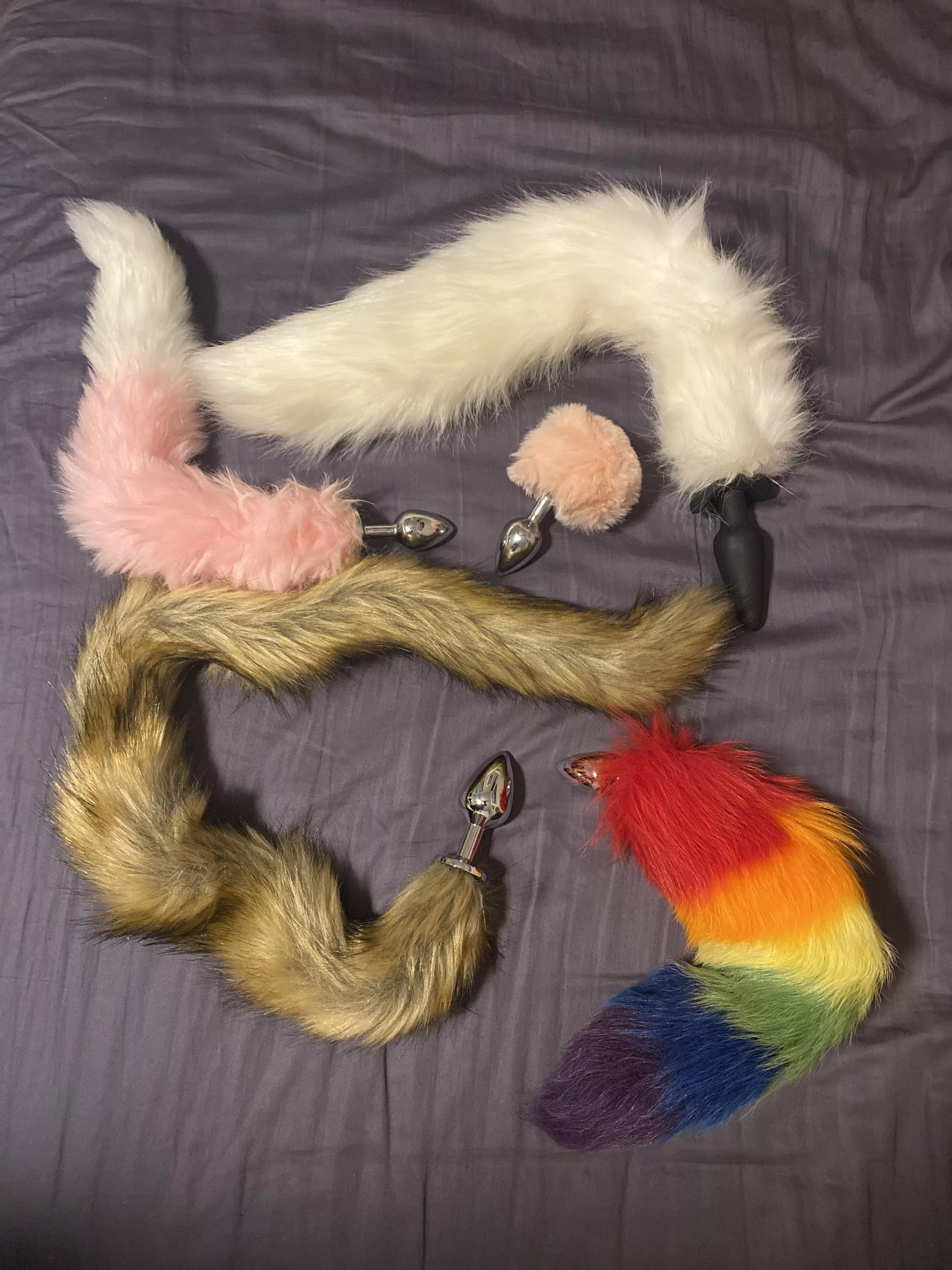 My collection so far 🥰 I love my tails!