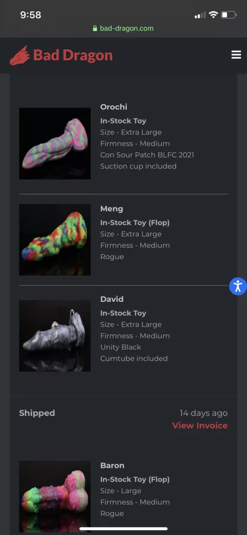 My drop pickups from today, I like my toys big but this Meng in medium firmness might be too much!