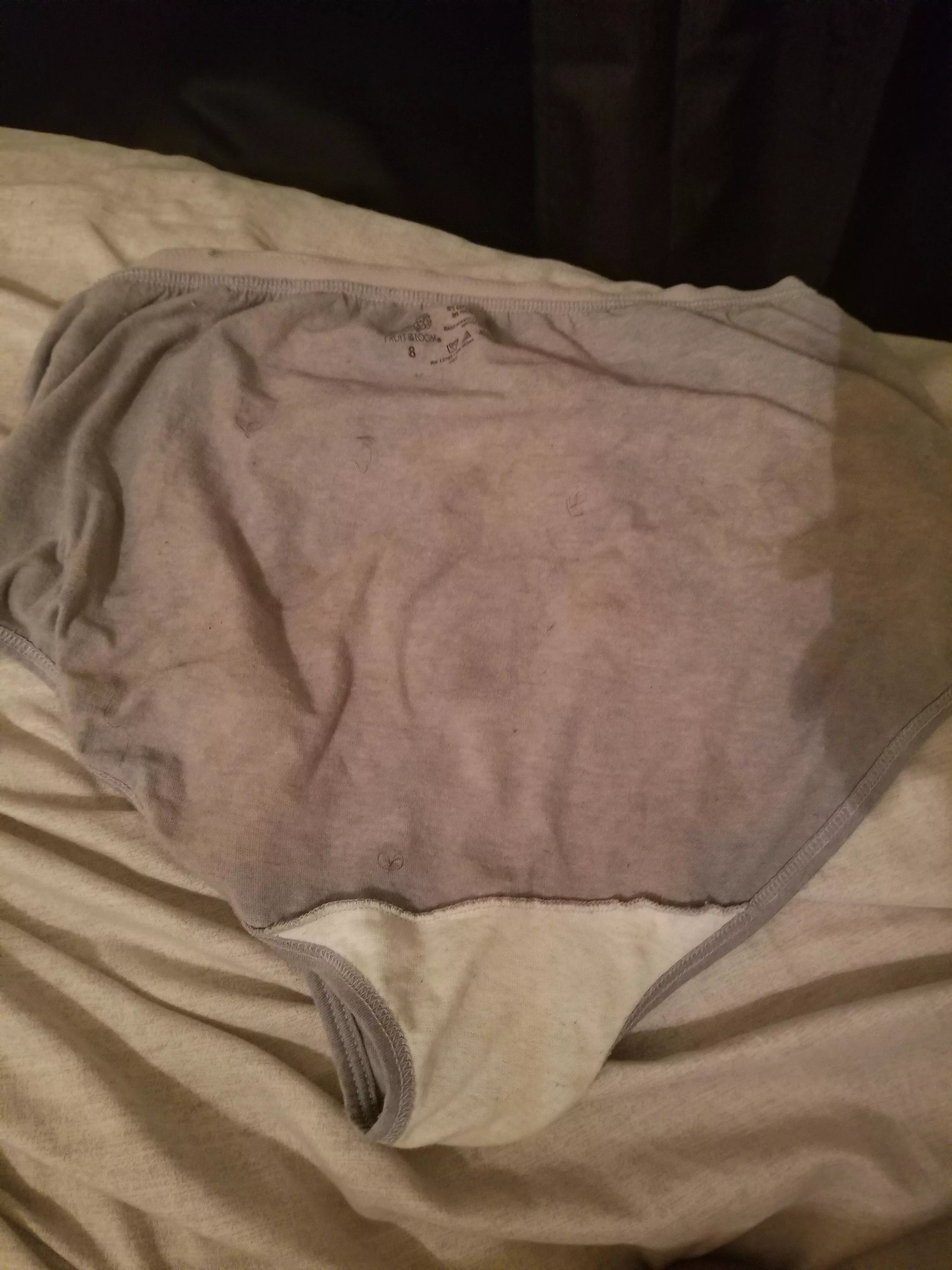 my ex gf panties that she had left thats now my personal cum rag