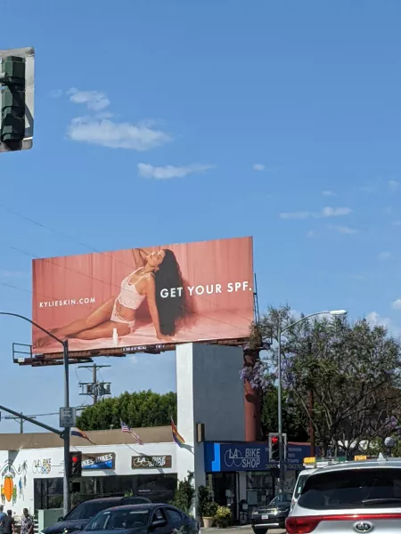 My favorite intersection in all of Los angeles, it's a new picture of her about every 6 weeks
