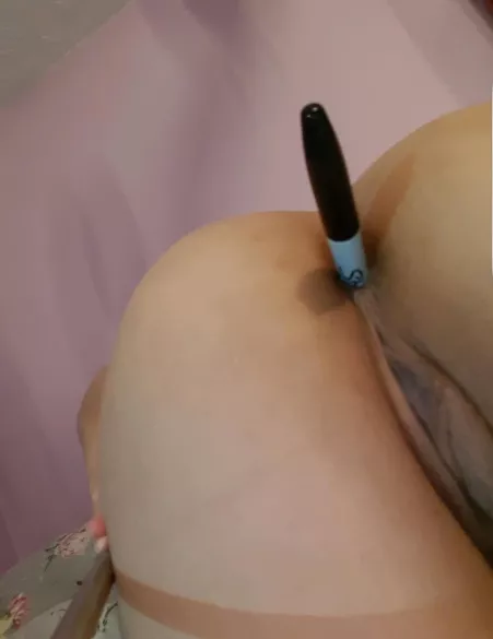 My first sharpie, too tight for 2 😭