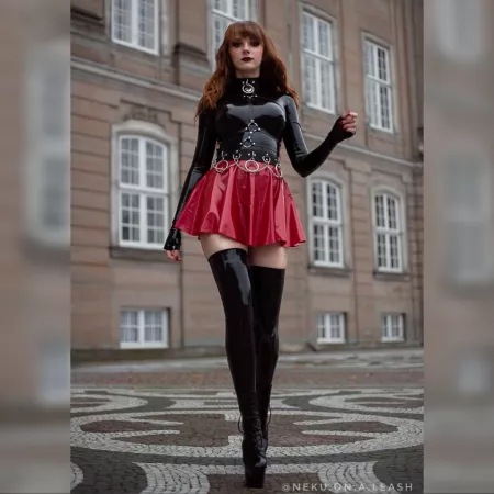 My first time wearing latex out in public 🥰 Photo by @mai.captures