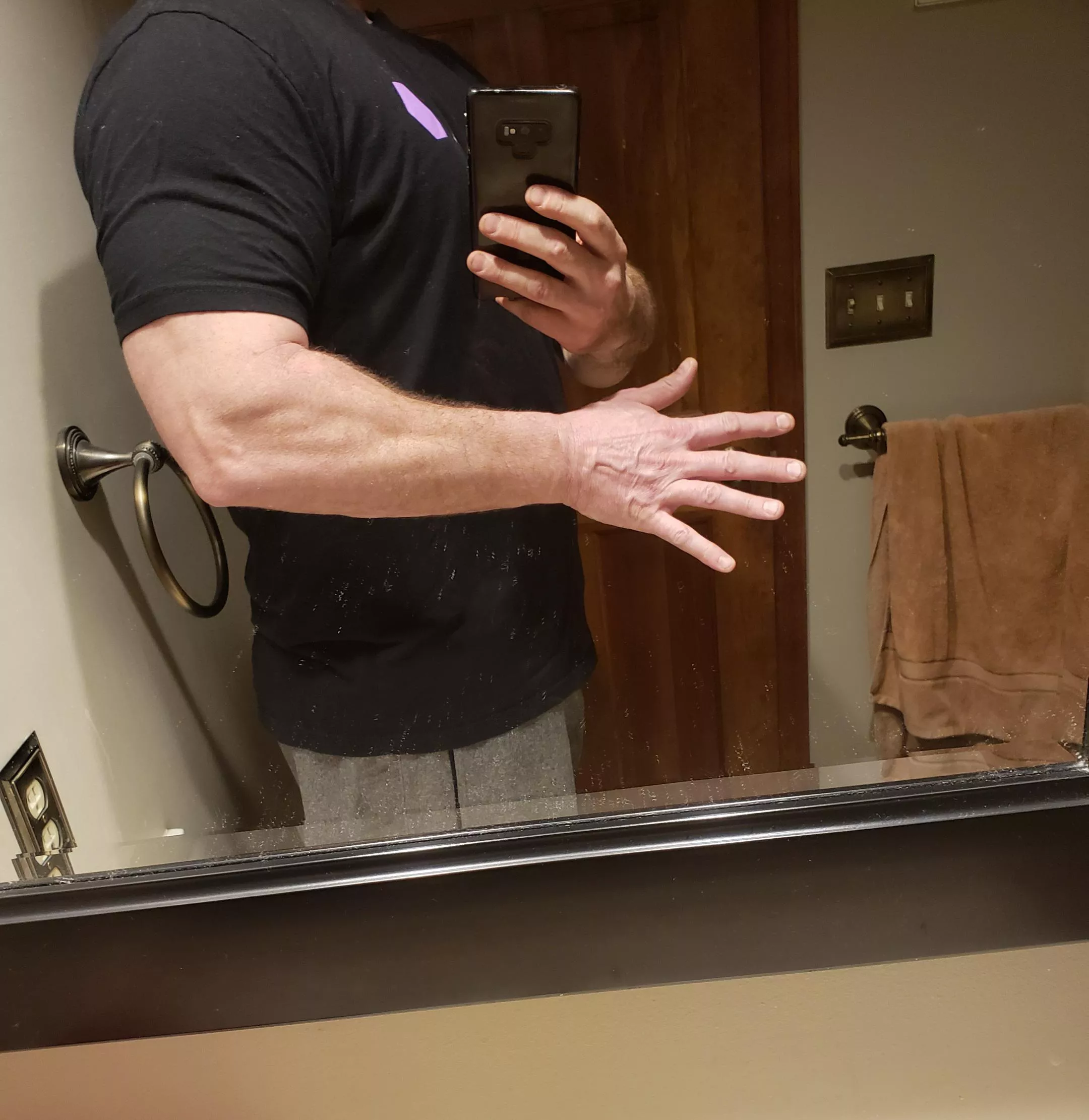 My forearms and hands tho if that's your thing. It's extremely difficult to escape my robogrip, especially if your hips are in my hands and that fat ass in the air and I'm behind you! 😊