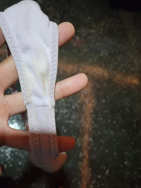 My GF bated in these. You can clearly see how horny she was today. They smell just like her sweet pussy.