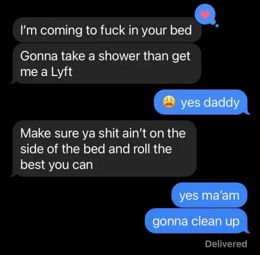 my gf letting me know she’s getting dick tn 🤤