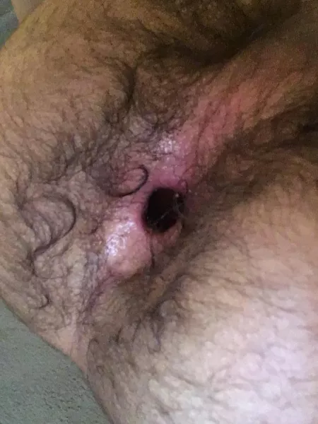 My glistening bussy after being cucumber fucked, message me for the full vid!