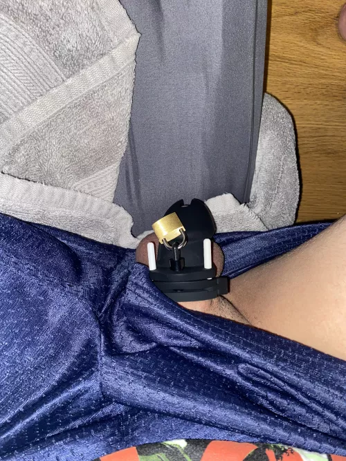 My key holder said he’d unlock me on Sunday.