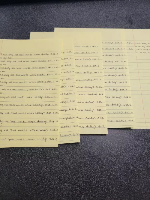 My punishment for saying a bad word. Hmph 😤