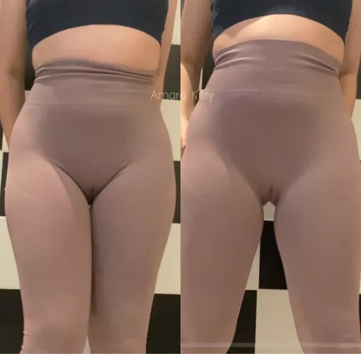 My pussy really did just eat these yoga pants right up!