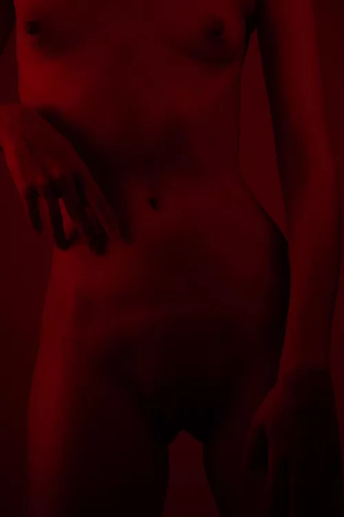 My red self portrait. Can you tell I’ve been watching too many horror films lately