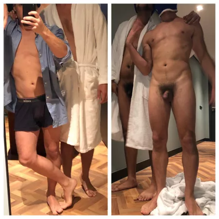 My second #OnOffDudes post - which do you guys like better? 😵 (thanks to our 3rd friend for stepping in to shoot the off!)