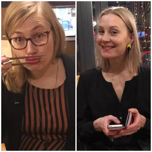 My wife and her sister, but i won’t reveal whom is who…..which side is your favorite?