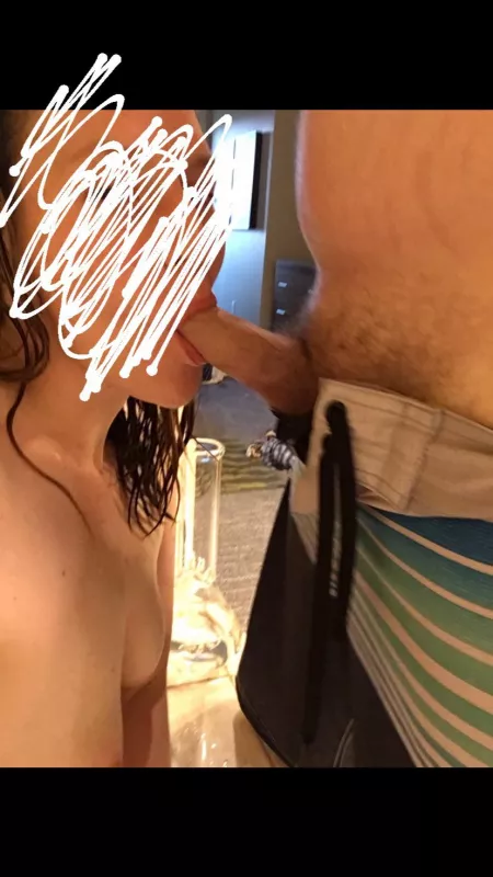 My wife wanted to blow me at the pool party