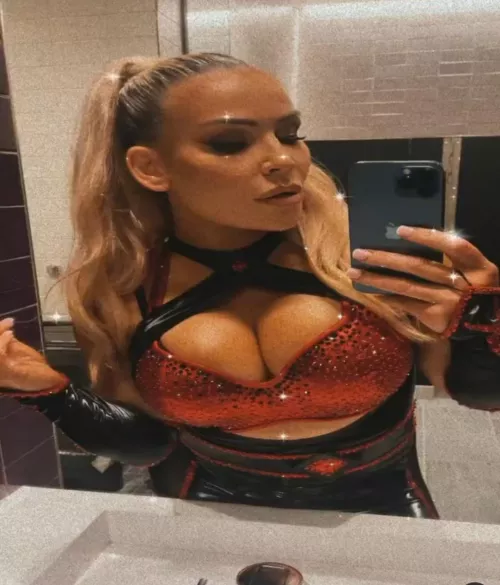 Naty, pull your stupid top down already and show us your huge tits.