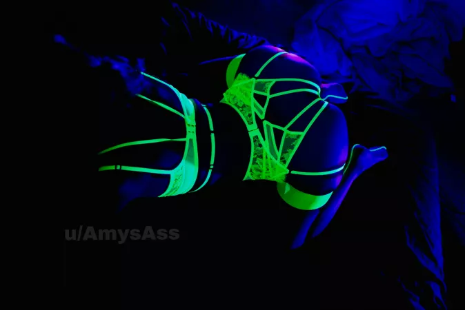 Neon thigh highs!