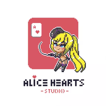 New Alice Hearts Studio Logo [Indie Ero Game Developer]