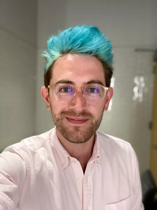 new glasses! they’re pink!