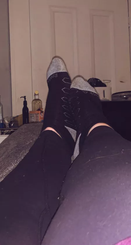 Nice sweaty socks after a good workout today 😍