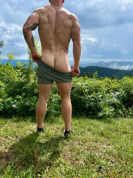 Not pictured: the row of 10 cars full of people parked in the overlook where I pulled off the road 😅