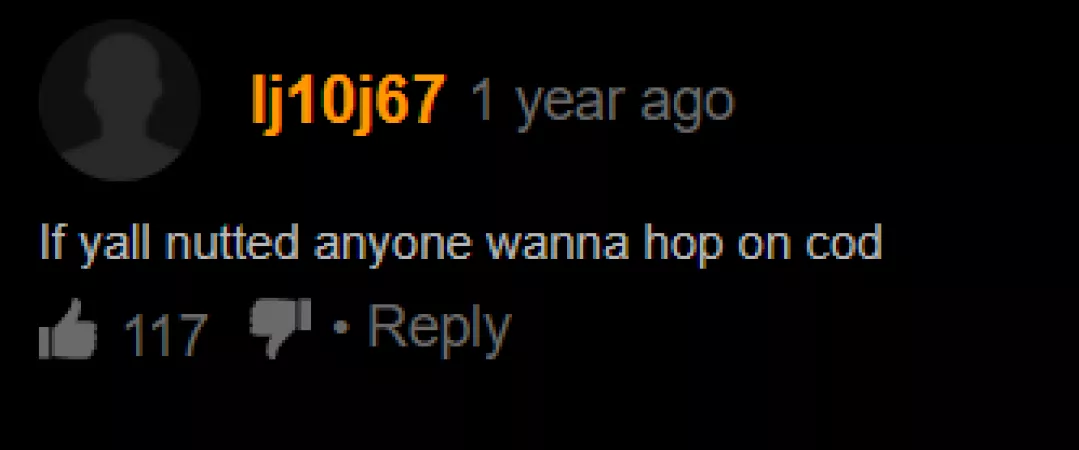 Nothing like a game of cod after a nut