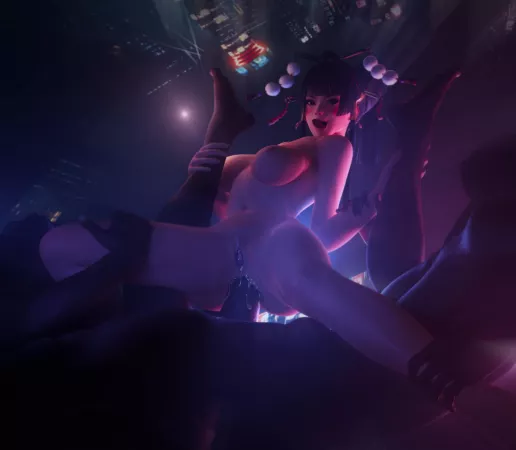 Nyotengu's double anal ride (Johnny Scan) [Dead or Alive]