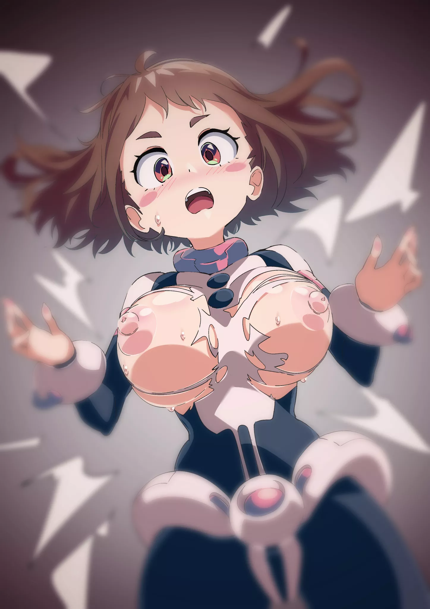 Ochako's costume damage [sajimari]