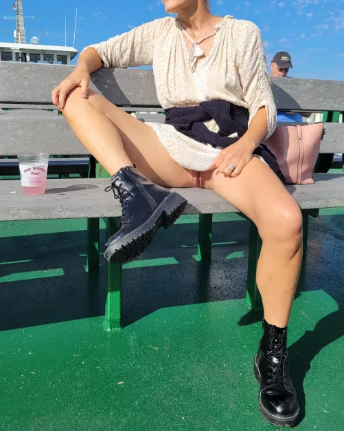 On the ferry...my kitty getting some SUN! On the ferry...my kitty getting some SUN!