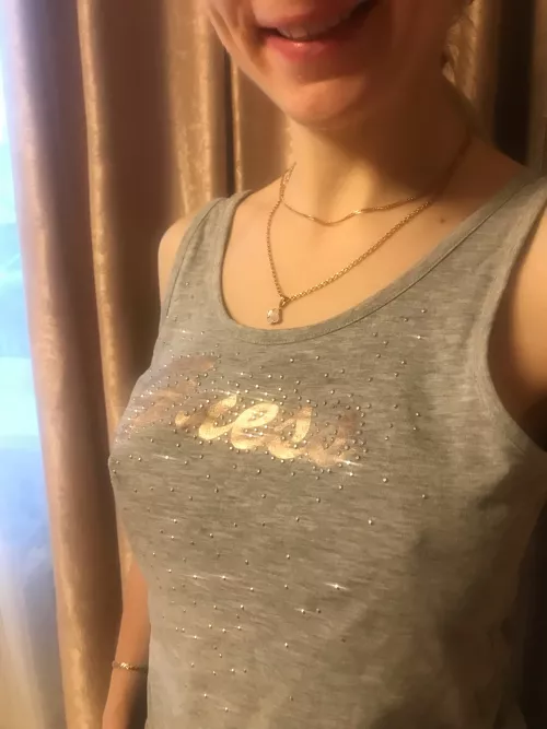 Once again forgot my bra, is it ok to go like that?