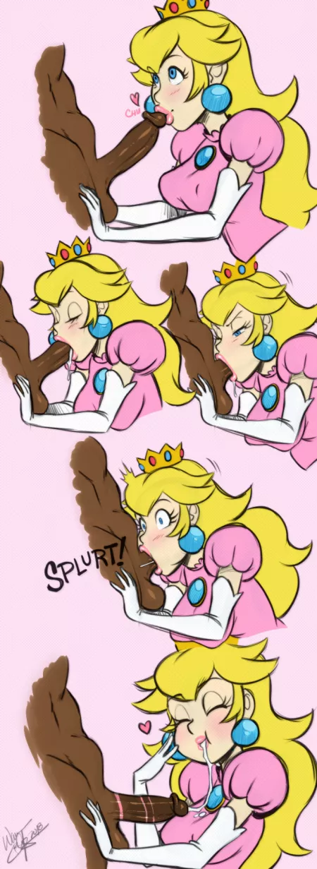 Peach's blowjob (Aeolus06) [Mario]