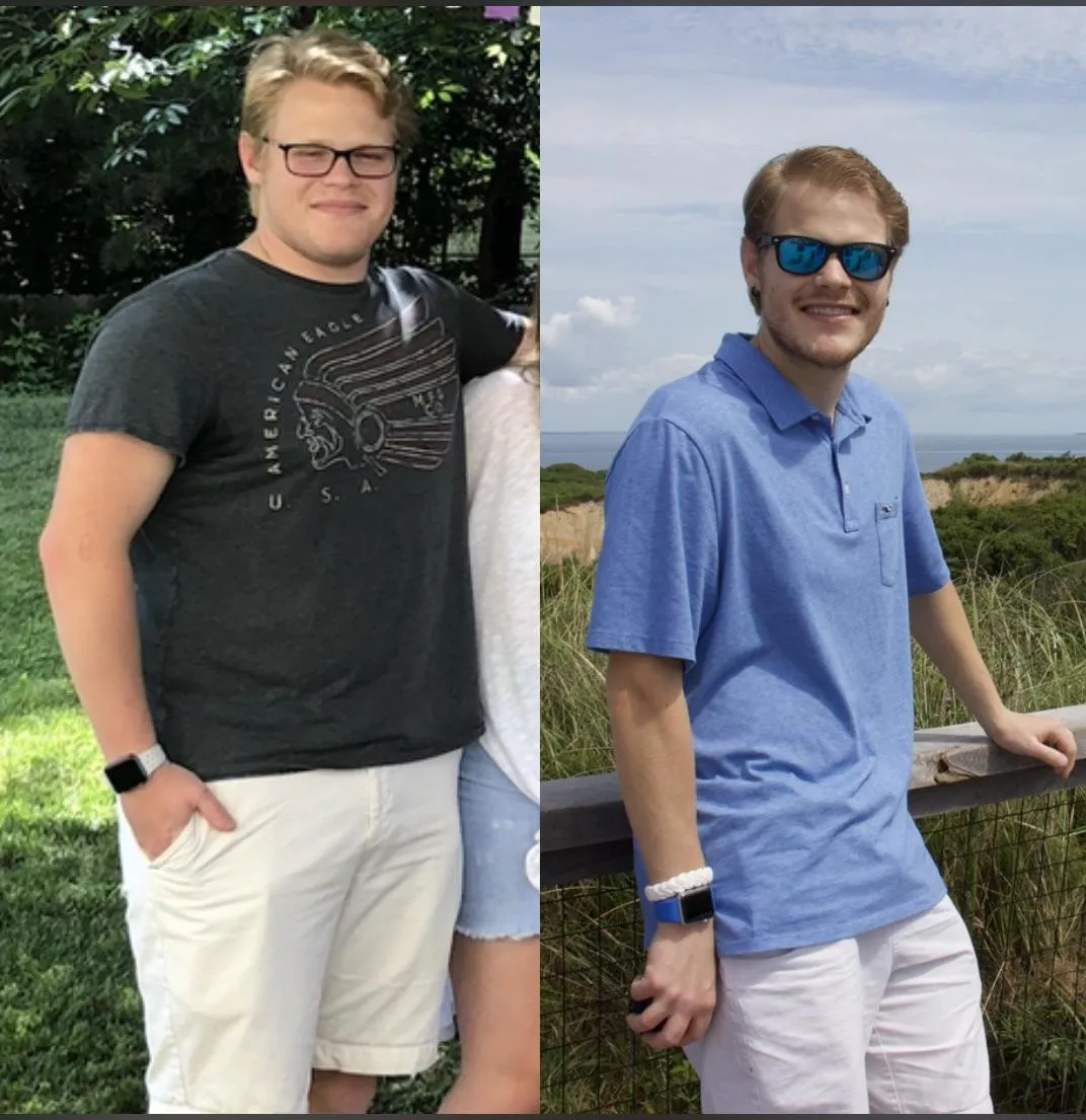 Photo on the left was taken three years ago, the right about 2 weeks ago. Never in my life have I ever been more determined to accomplish something—about a 70 lb difference Photo on the left was taken three years ago, the right about 2 weeks ago. Never in my life have I ever been more determined to accomplish something—about a 70 lb difference