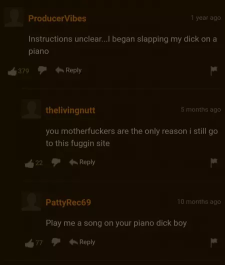 Piano dick man