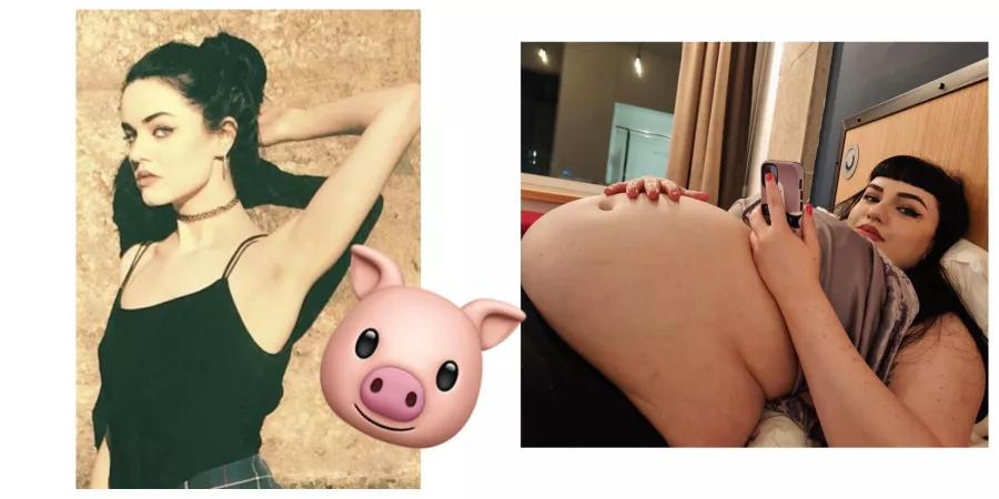 Pretty vs also pretty but with much more to love 🖤🐷 did you even recognize me in the first pic? 😋